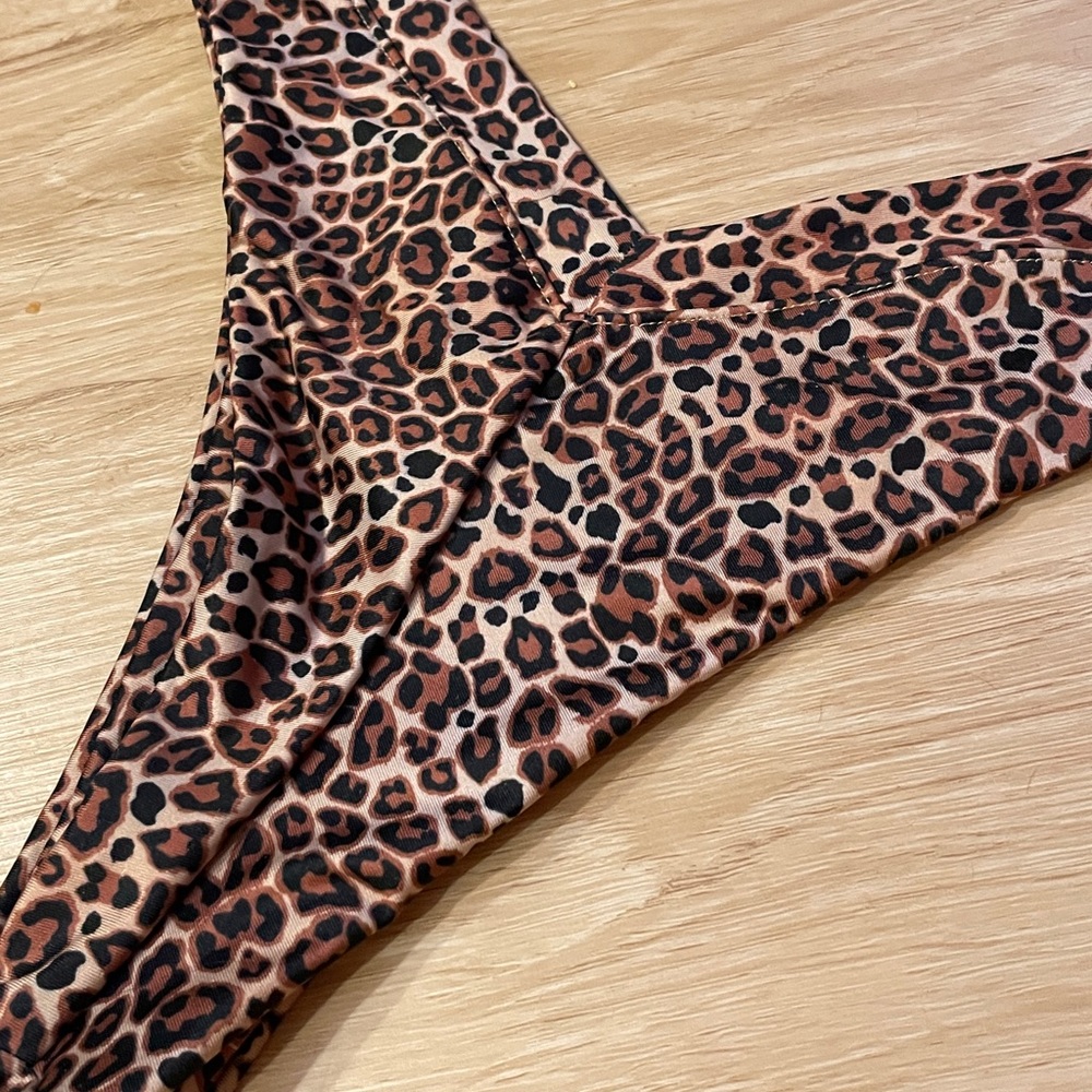 One One Swimwear Jesse Bottom in Leopard Print